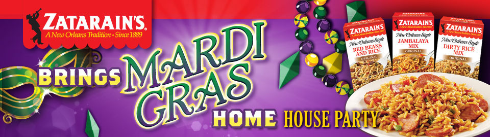 Zatarain’s Brings Mardi Gras Home House Party 